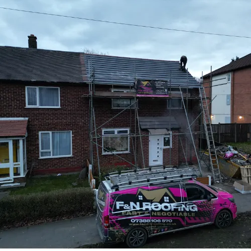 A recent roofing job completed in Lincoln & Scunthorpe